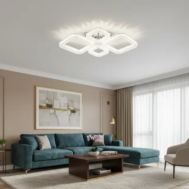 Alessandro Design MOND 72W lustra LED alba dimabila