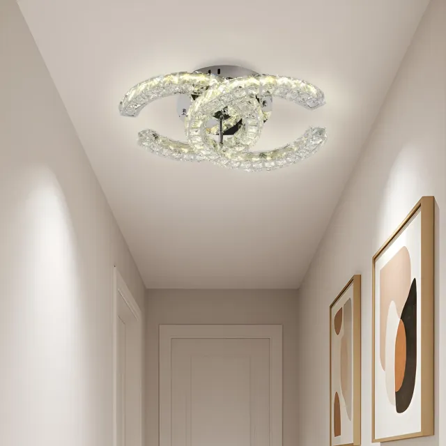 Alessandro Design Shia 27.1W 2 cercuri lustra led crom