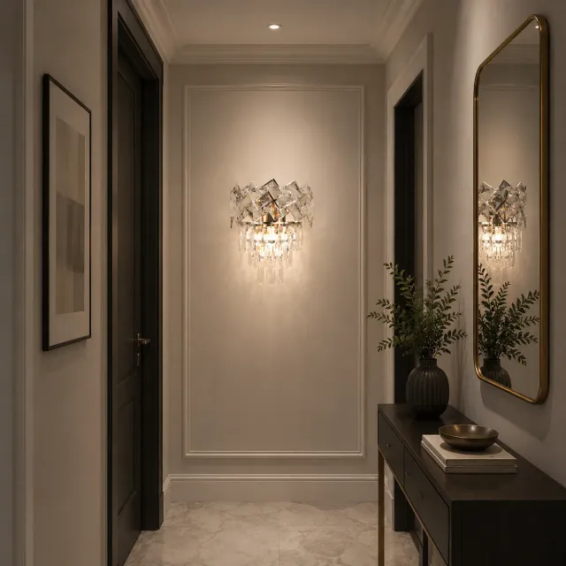 Alessandro Design Windsor aplica perete 2x E14 crom cristal