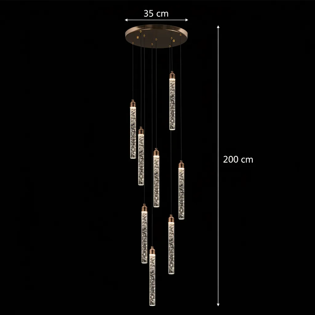 Alessandro Design VERTILUX Supremo LED 21W candelabru auriu 35cm