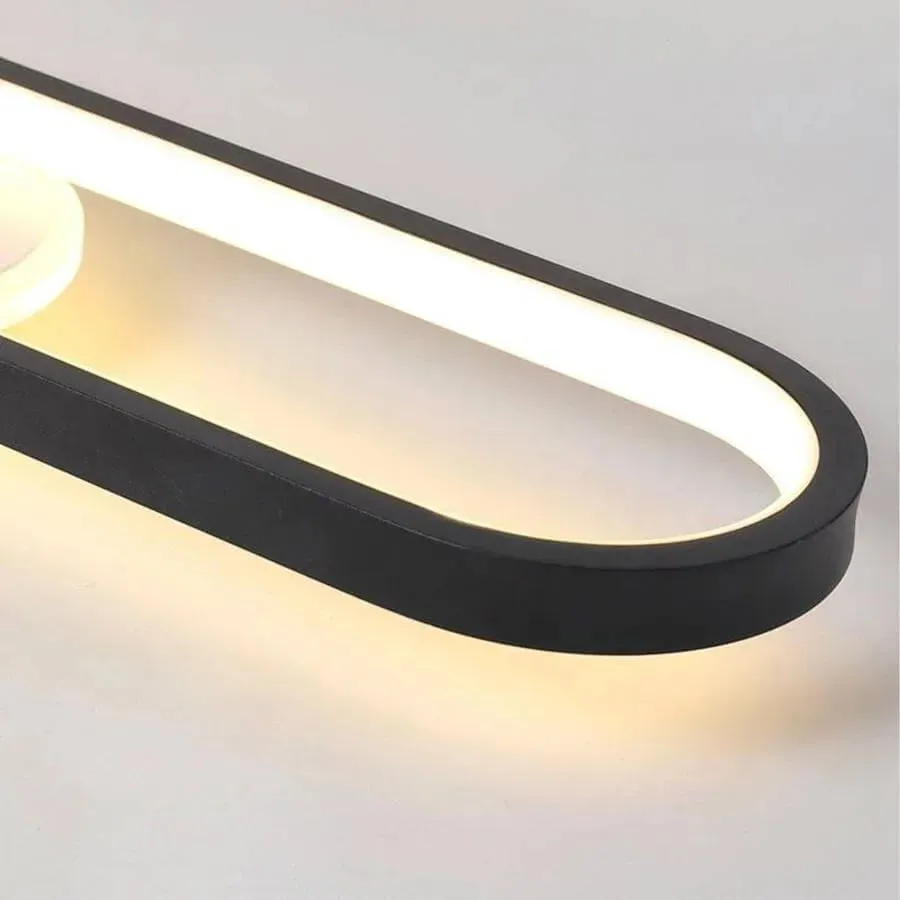 Alessandro Design Ruby lustra LED neagra 40W 60cm