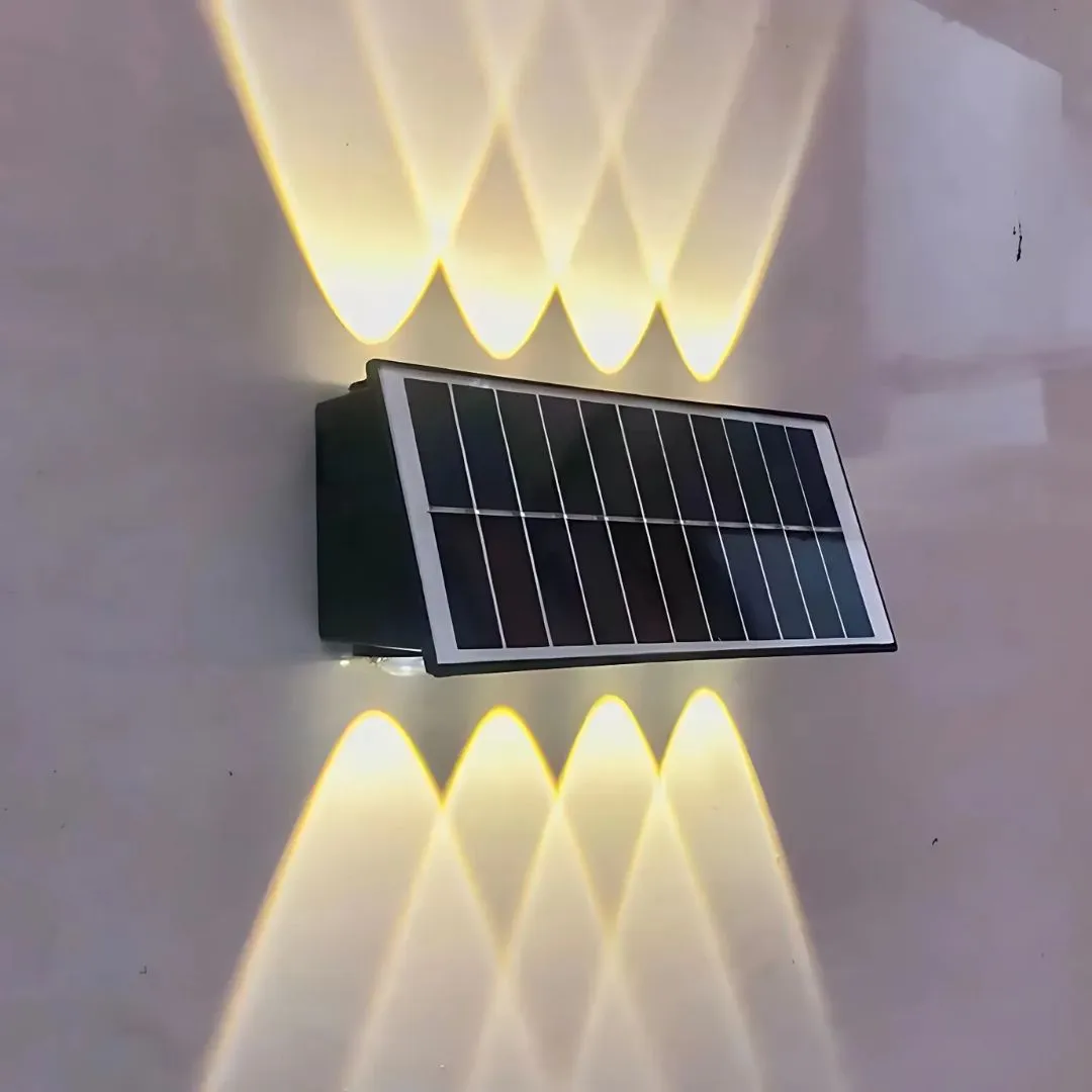 Alessandro Design Solaris aplica exterior LED 8 surse neagra lumina calda