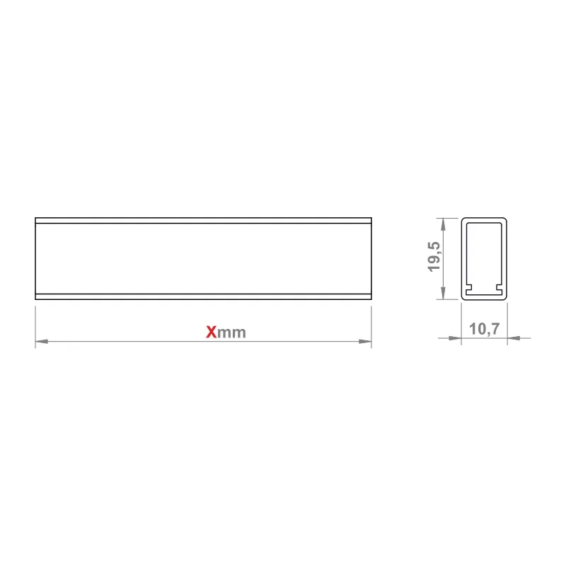 Furnika Profil 10x20 profil aluminiu LED