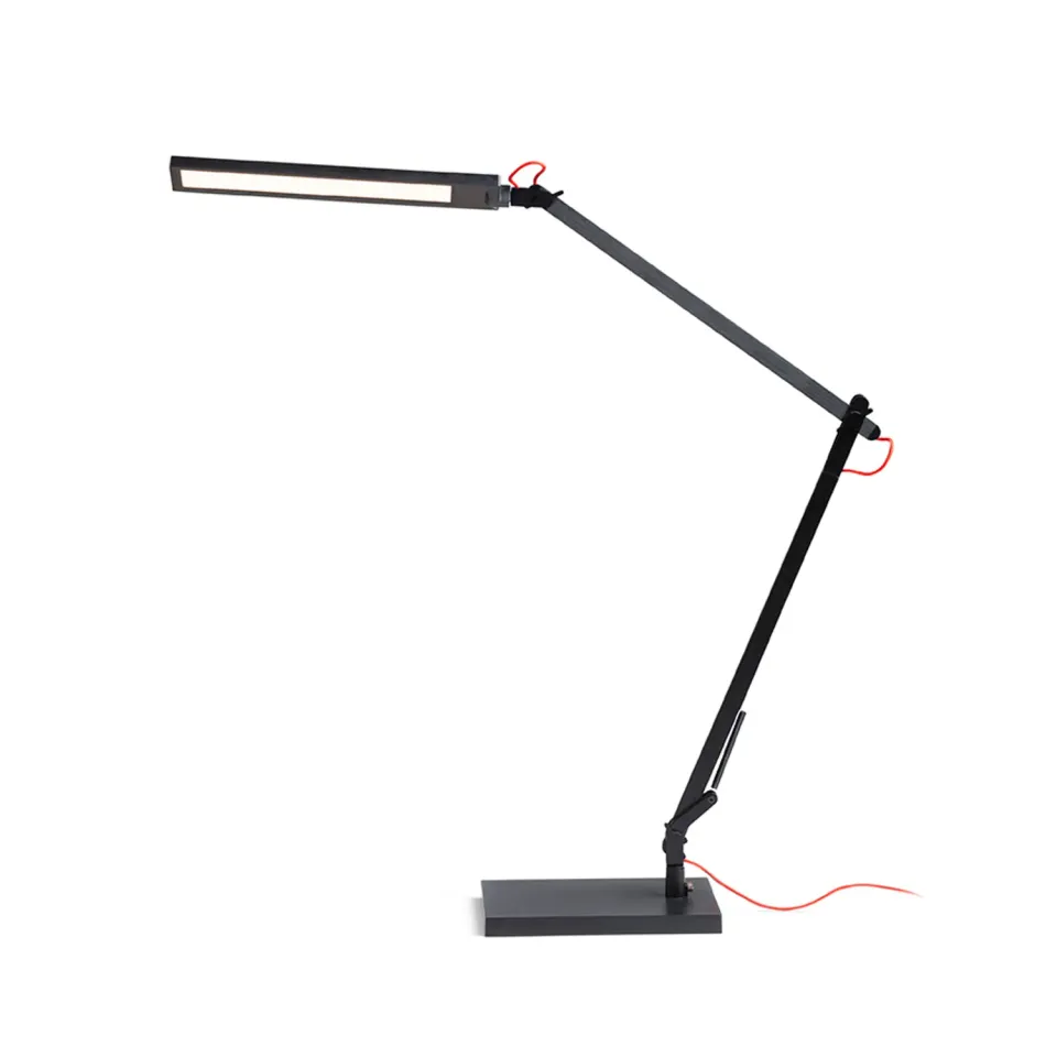Rendl Light Studio Norma lampă birou LED negru roșu