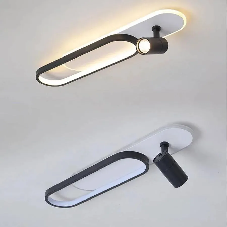 Alessandro Design Ruby lustra LED neagra 40W 60cm
