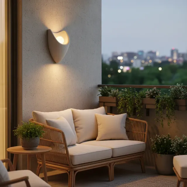 Alessandro Design Conno aplica perete gri 26cm E27