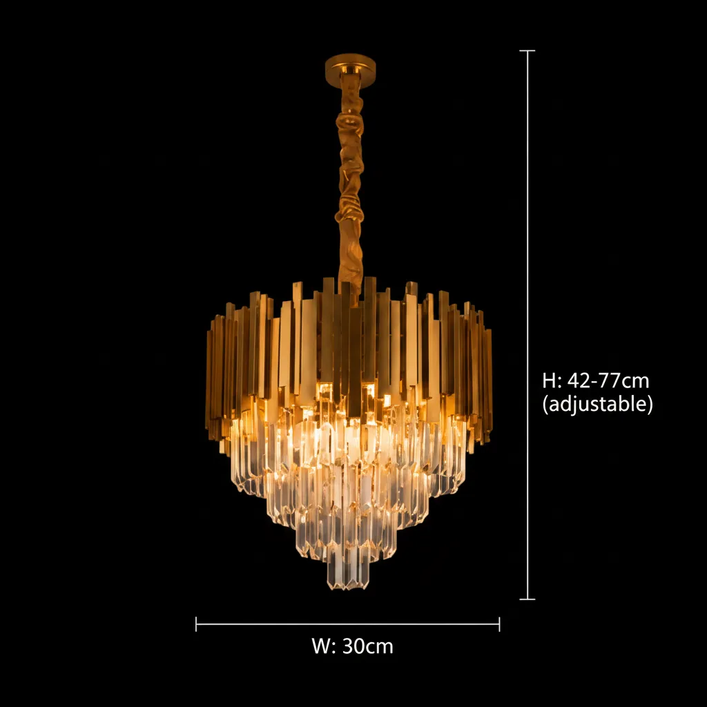 Alessandro Design Blois Petito 3xE14 lustra aurie 30cm