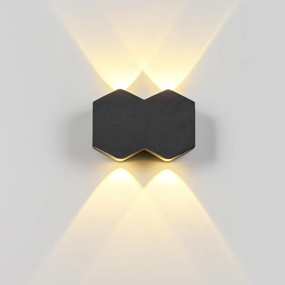 Alessandro Design AX231 aplica LED neagra 10W 3000K exterior
