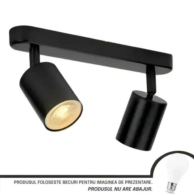 Alessandro Design Joom spot LED 2xGU10 negru liniar