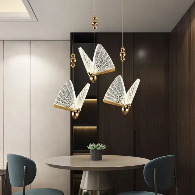 Alessandro Design Butterfly lustra LED 9W aurie 3000-6000K