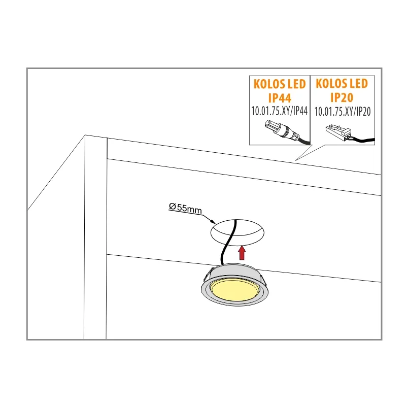 Furnika Kolos LED plafonieră IP44 pentru baie