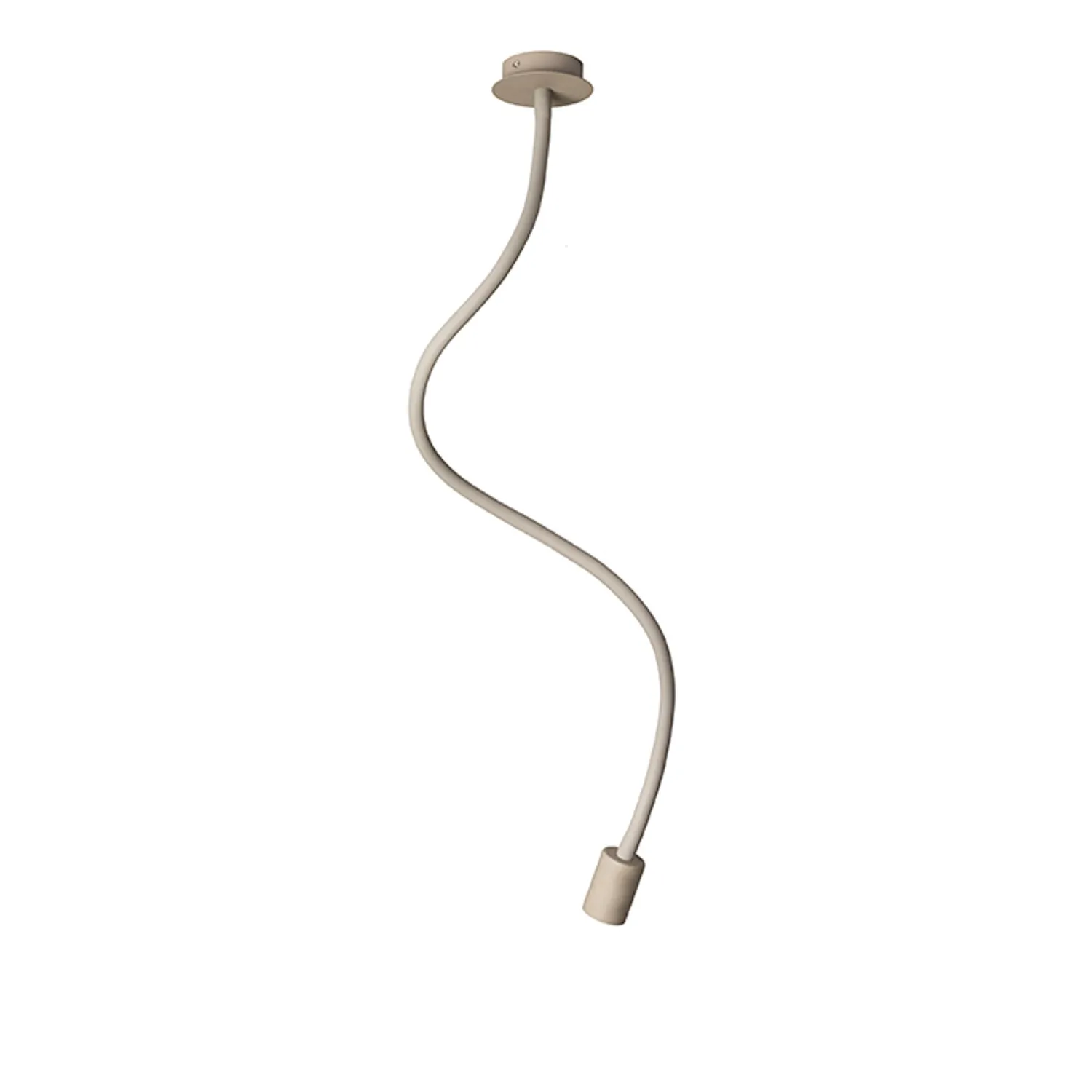 Rendl Loyd E27 I lampa tavan bej-gri gat silicon