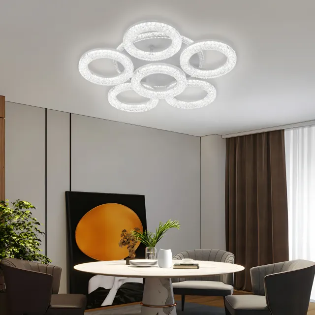 Alessandro Design Freja lustra LED alba 51cm 90W dimabila