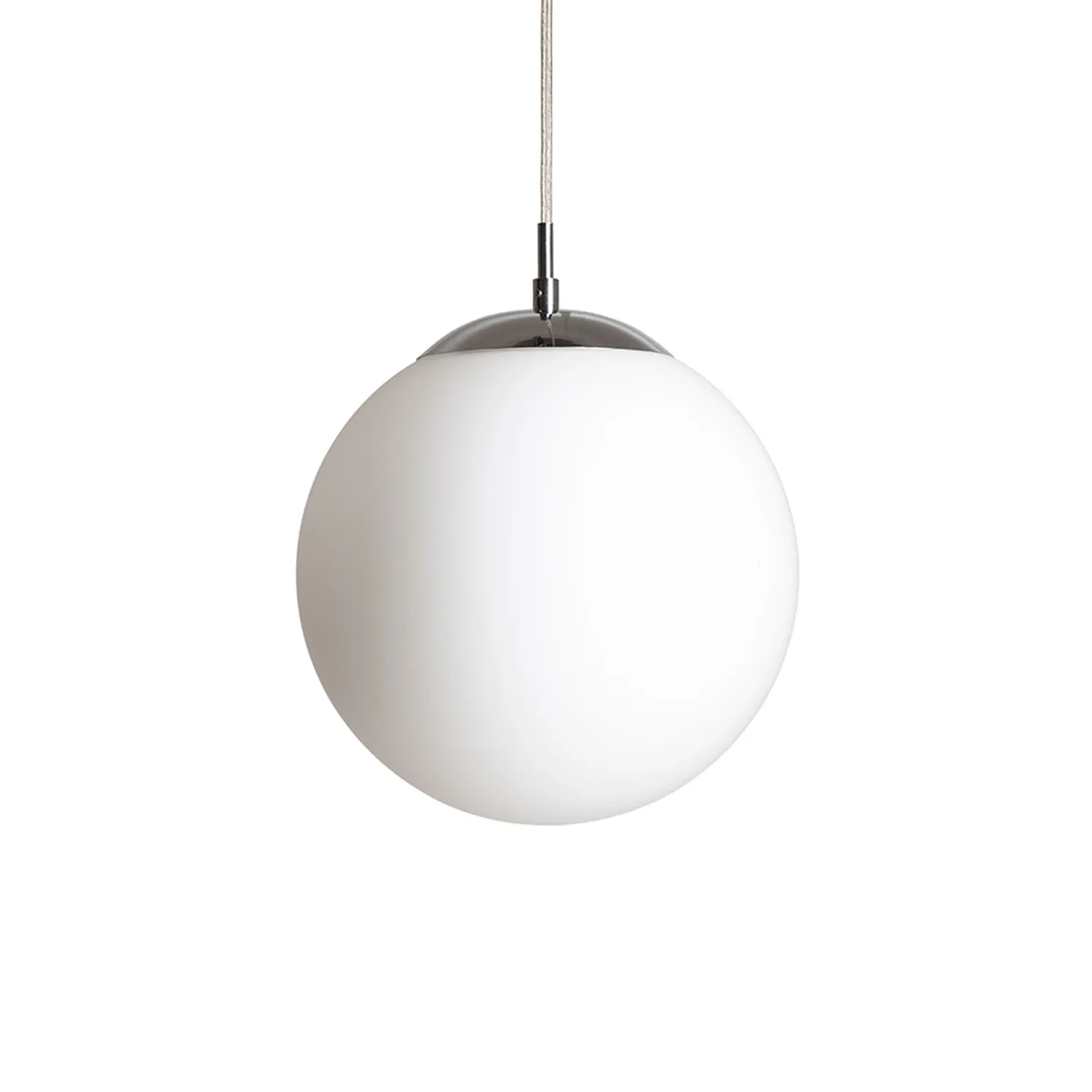Rendl Luna 25 pendul sticla opal crom interior