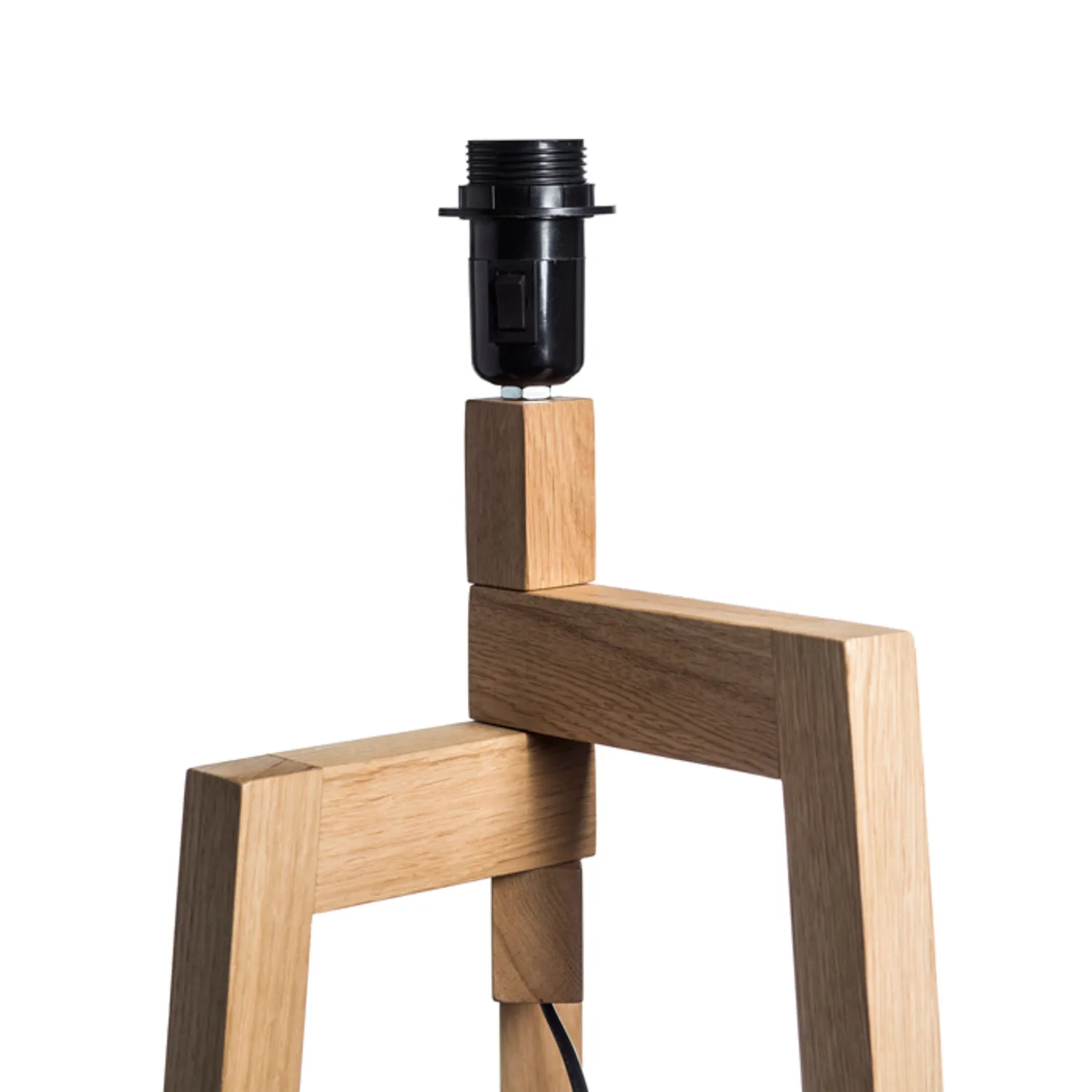 Rendl Light Studio Woody bază lampă masă stejar E27