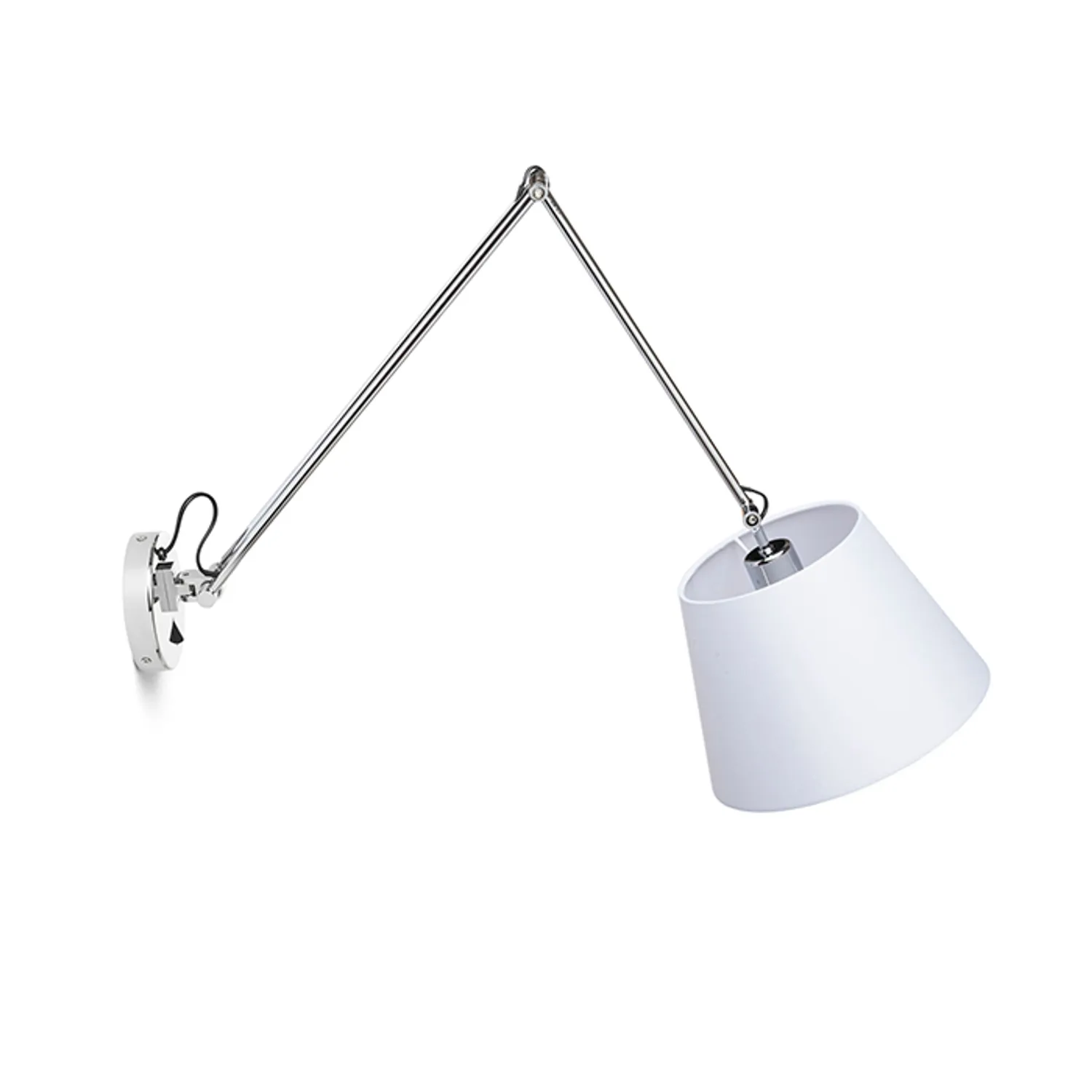 Rendl Light Studio Ashley aplica perete brat textil alb crom