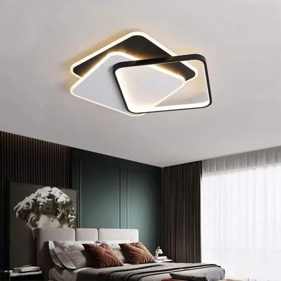 Alessandro Design Osanna 128W lustra LED neagra dimabila