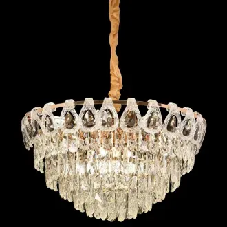 Alessandro Design WINDSOR candelabru cristal 9x E14 auriu 50cm