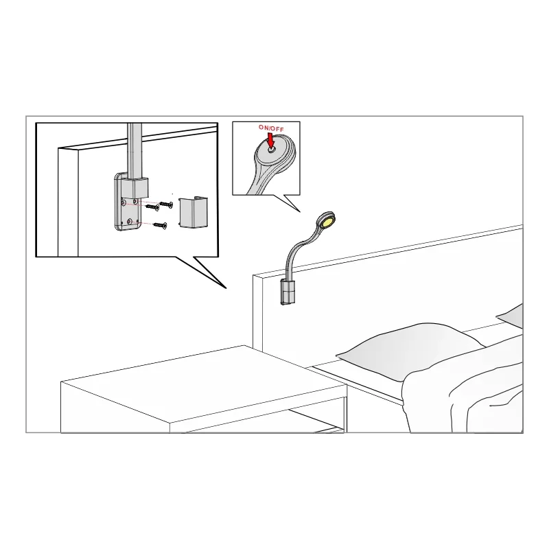 Furnika Flexi 2R corp iluminat LED flexibil pentru mobilier
