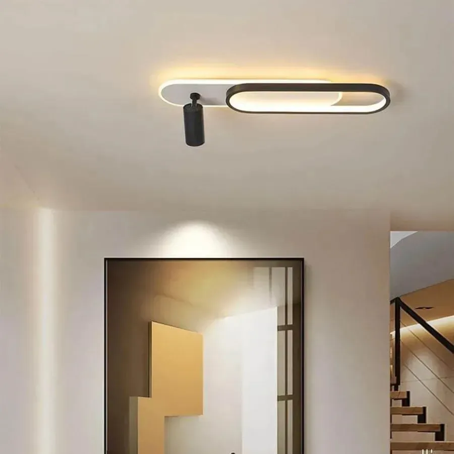 Alessandro Design Ruby lustra LED neagra 40W 60cm