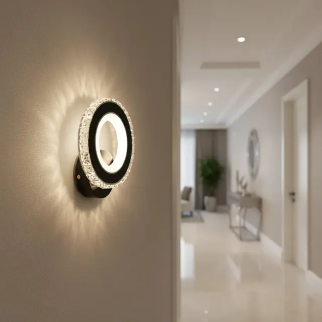 Alessandro Design Nova Rotonda aplică LED 16W neagră