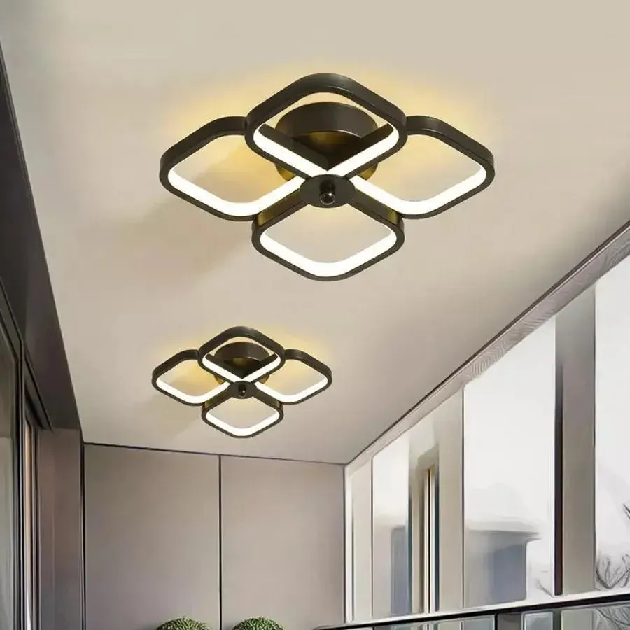 Alessandro Design VERTEX Tesser lustra LED 34W negru