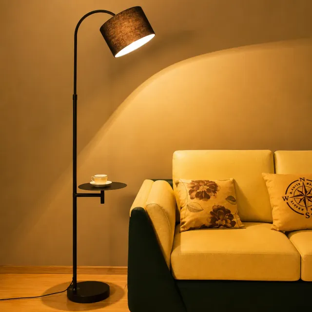 Alessandro Design Balkhash lampadar living negru E27 140cm