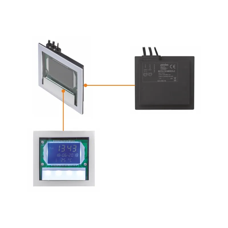 Furnika V2 ceas LED oglinda cu senzor touch
