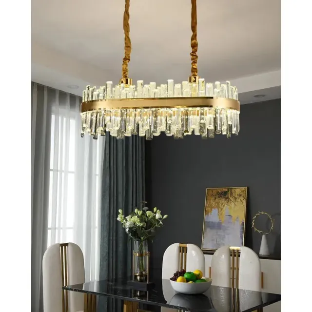 Alessandro Design Achim lustra LED 200W 80cm aurie dimabila