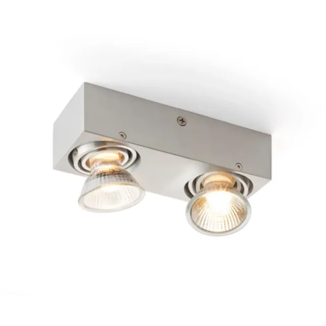Rendl Marvel spot aplicat aluminiu 2xGU10 orientabil