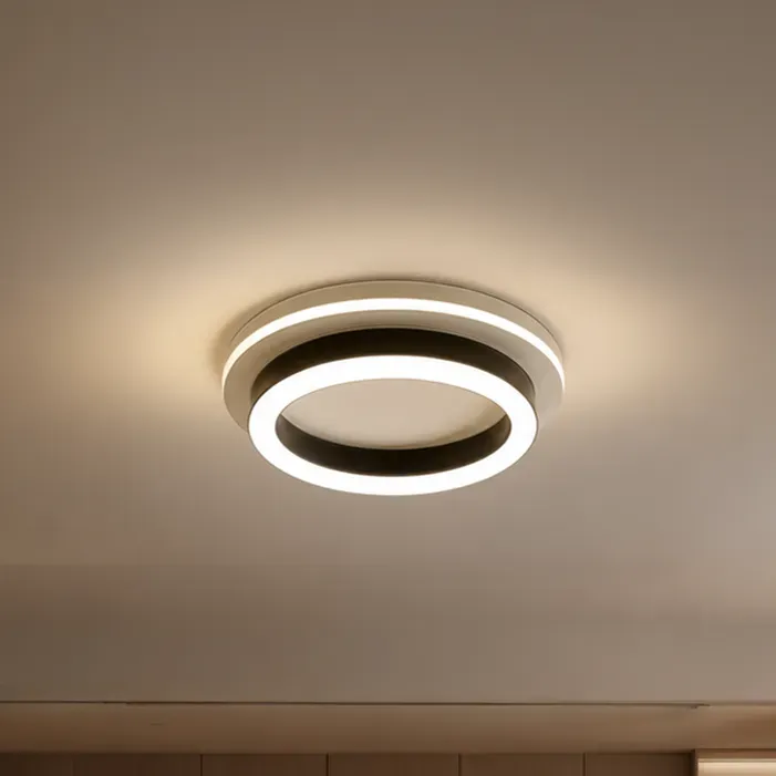 Lustra LED Alessandro Design Modern 25W 20cm neagra 3 culori