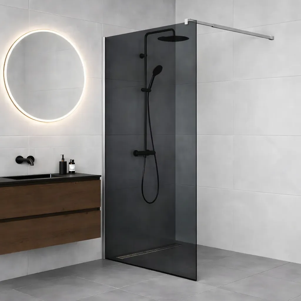 Alessandro Design paravan dus walk-in 90x195 cm gri 8 mm