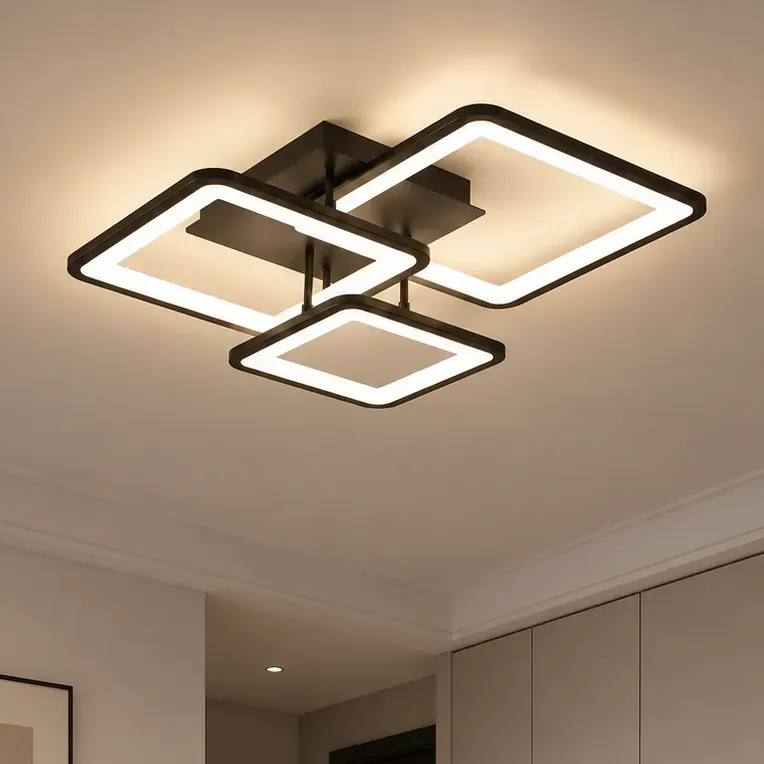Alessandro Design ZOE lustra LED 60W neagra dimabila