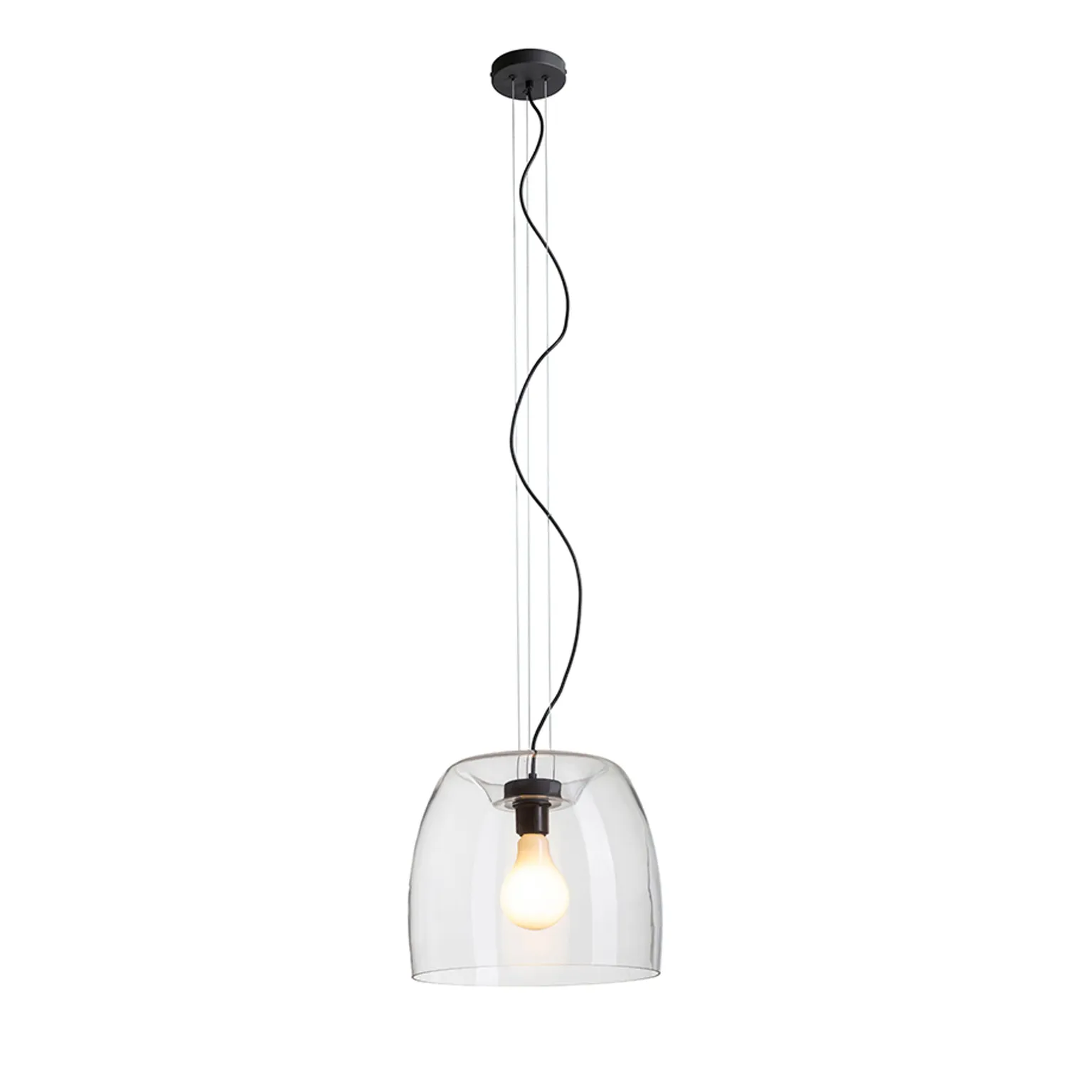 Rendl Light Studio Orlando pendul sticlă E27 fumurie