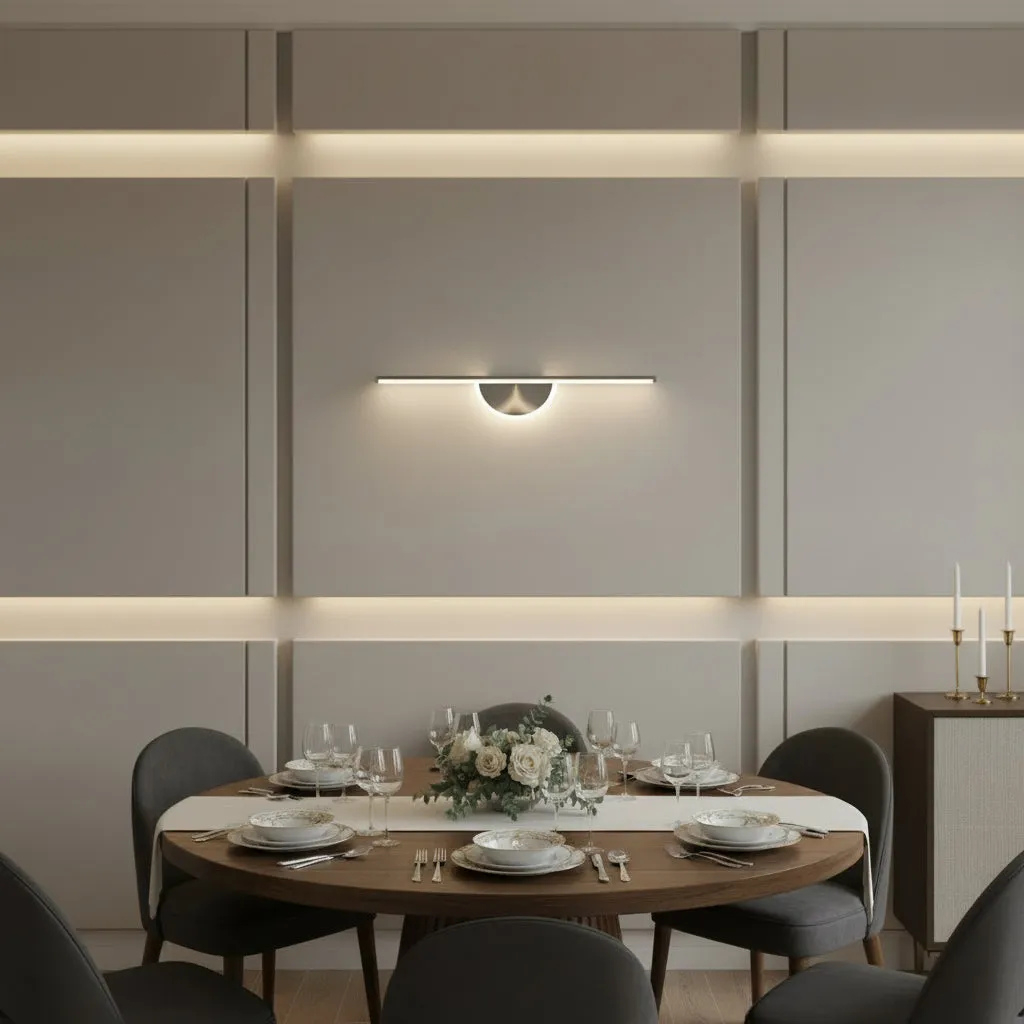 Alessandro Design Baram aplica perete LED 60cm neagra