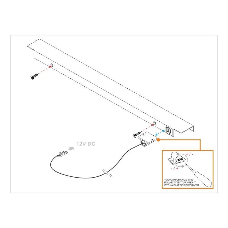 Furnika mâner iluminat mobilier LED cu senzor