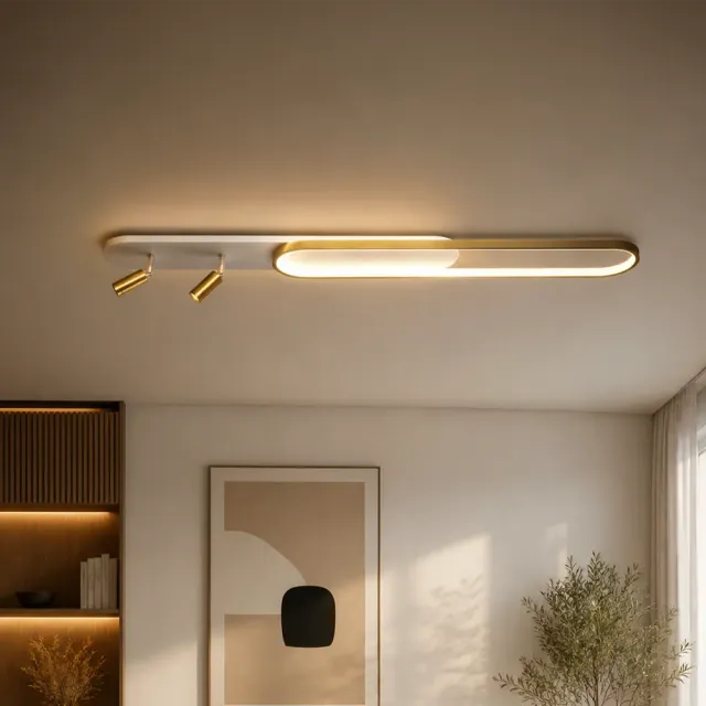 Alessandro Design Fisso Camilla lustra LED 66W auriu reglabila