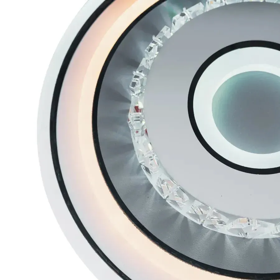 Alessandro Design Serilda lustra LED 40W alba 20cm cristal