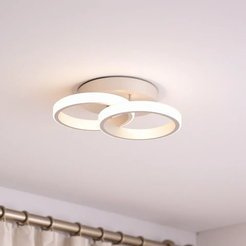 Alessandro Design Vertex Circula lustra LED alba 21W 2 cercuri