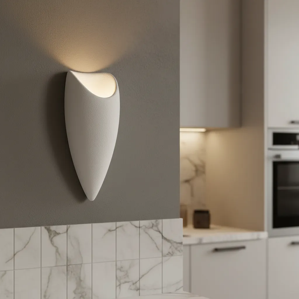 Alessandro Design CORVUS aplică perete 40x18cm albă E27