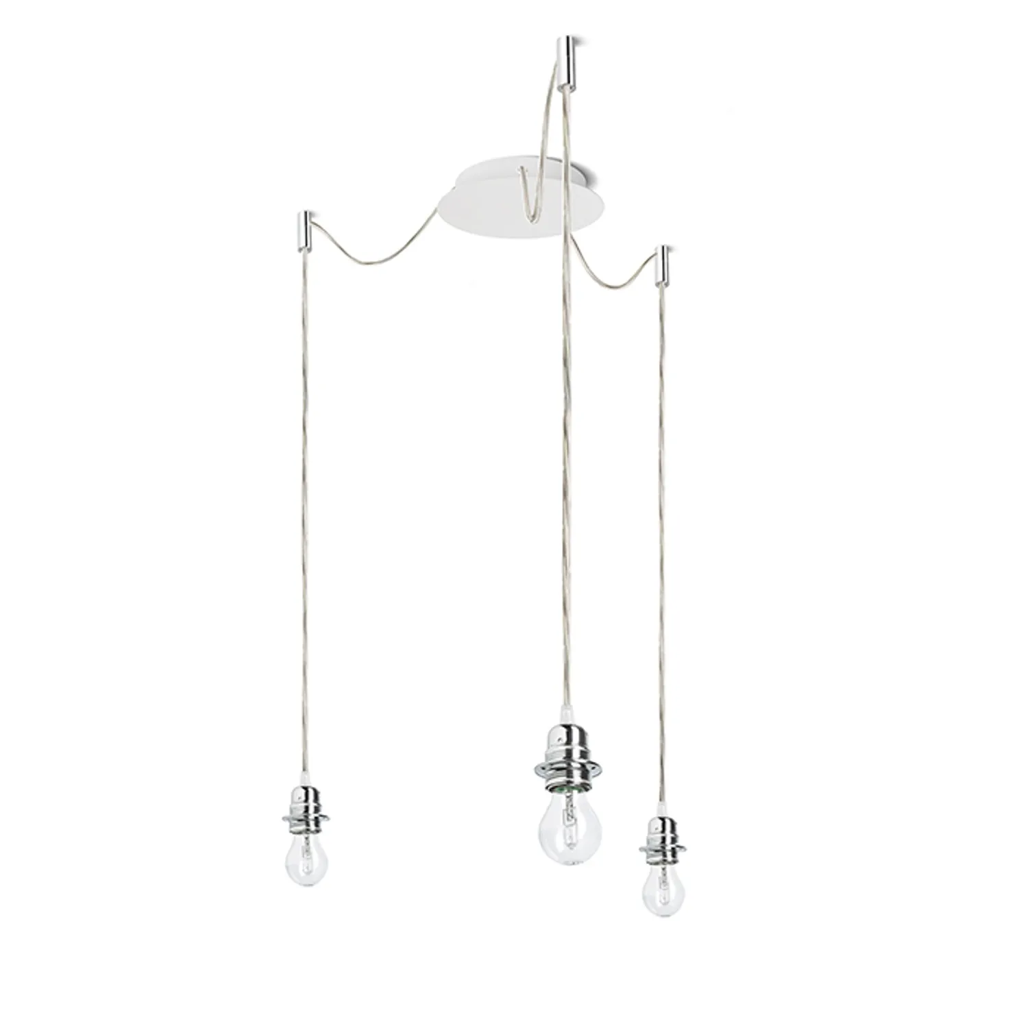 Rendl Light Studio Kombix 3 lustra suspendata negru crom