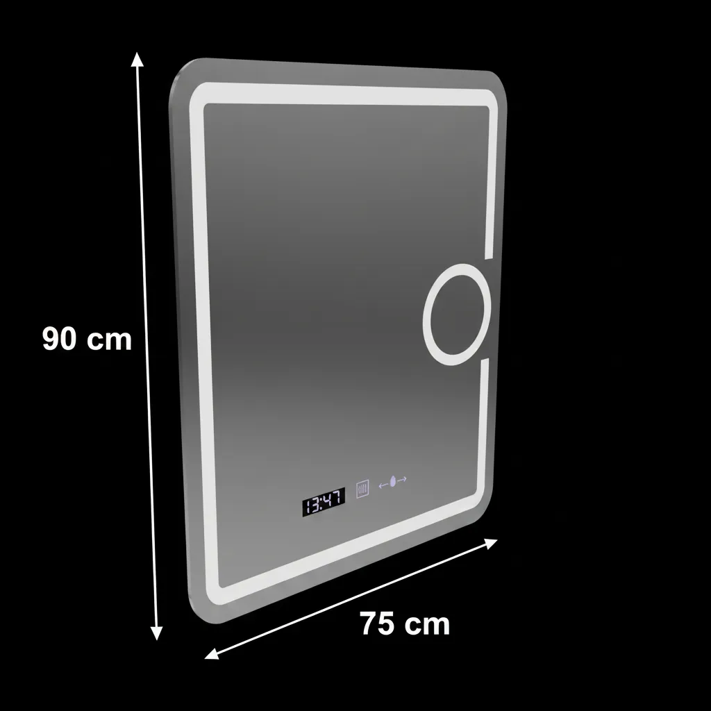 Alessandro Design Eclat Marcello oglinda LED 75x90 dimabila