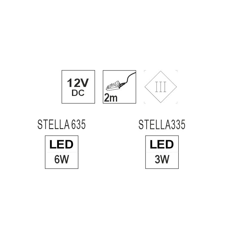 Furnika Stella corp iluminat mic rotund alb