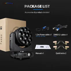 JMS Webb Bee Eye 12x40W moving head beam wash RGBW
