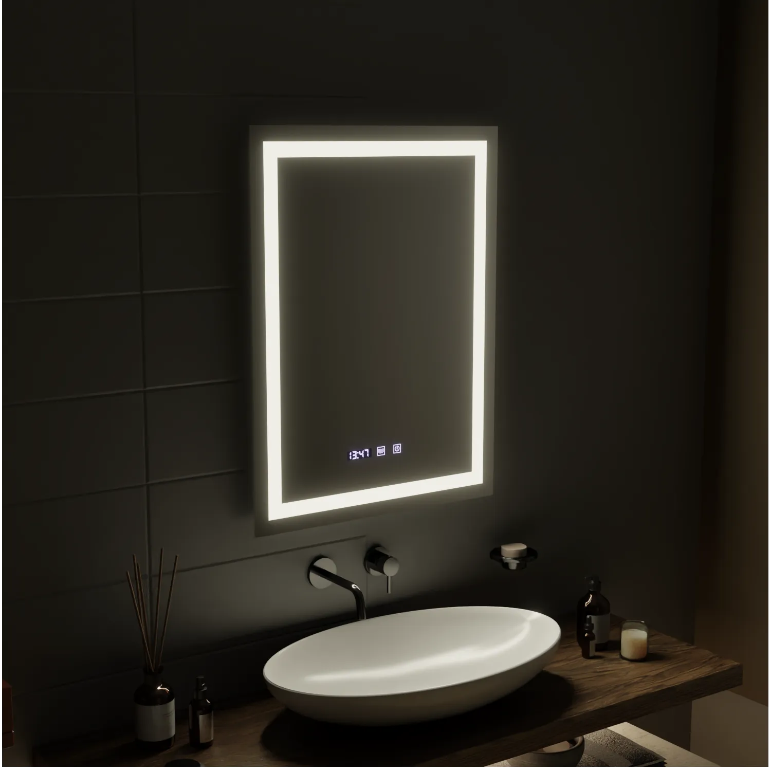 Alessandro Design Modena Touch oglinda LED 60x80 dezaburire