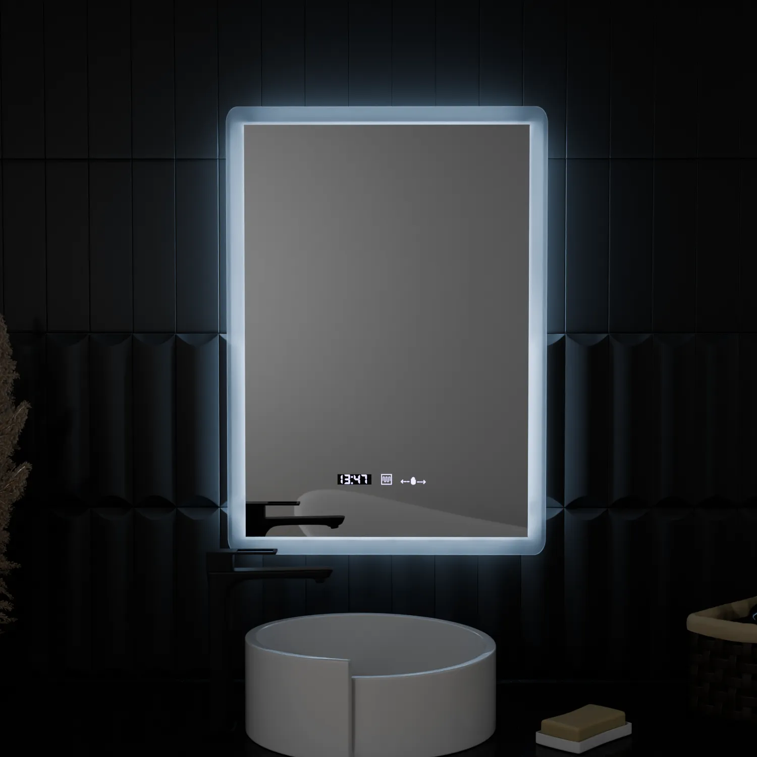 Alessandro Design Elancee MotionGlow oglinda LED 50x70cm ceas