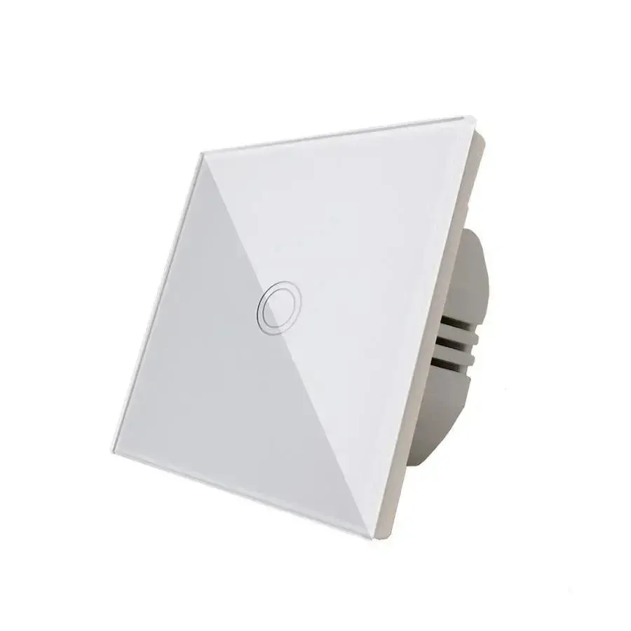 Alessandro Design intrerupator tactil alb sticla securizata