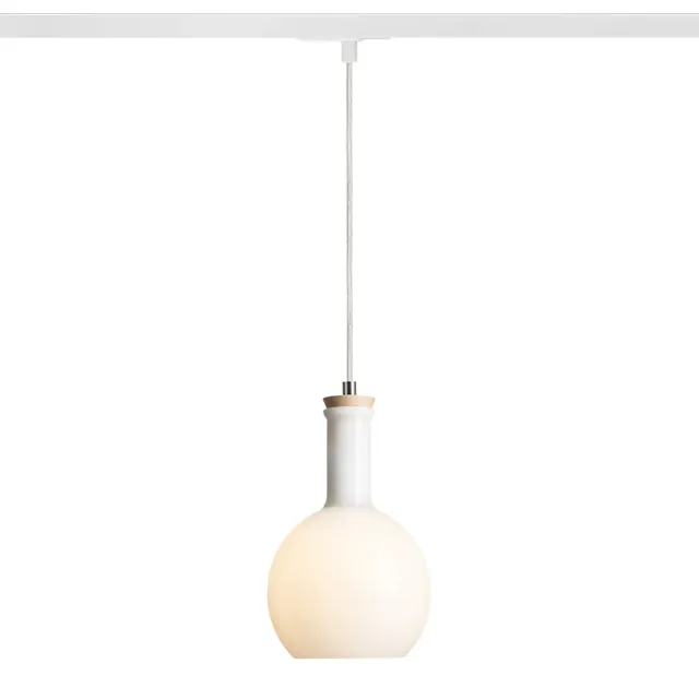 Rendl Pulire RD pendul sticla opal lemn sina 1-faza