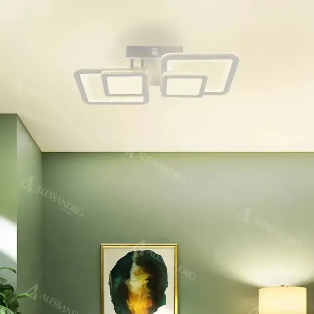 Alessandro Design Balans lustra LED 44W alba dimabila