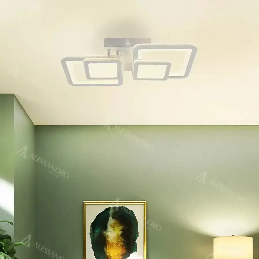 Alessandro Design Balans lustra LED 44W alba dimabila